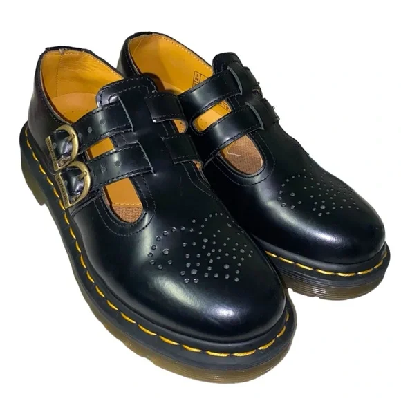 Womens LIKE NEW Dr. Martens 8065 Mary Jane Casual Shoe - Black - Picture 6 of 12